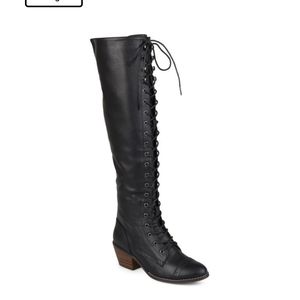 Journee Collection over the knee lace up boots